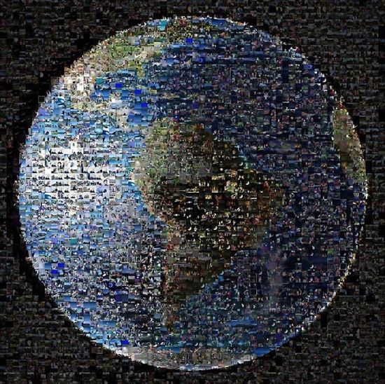 美航天局收集1400张挥手照合成地球全景