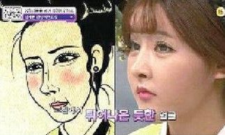 实拍韩国综艺美女整容成漫画式肉脸