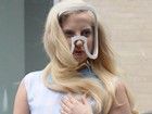 Lady Gaga怪异新造型 面具护目似电焊工