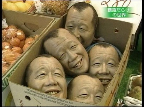 只有在日本能看到的惊人一幕：人头水果